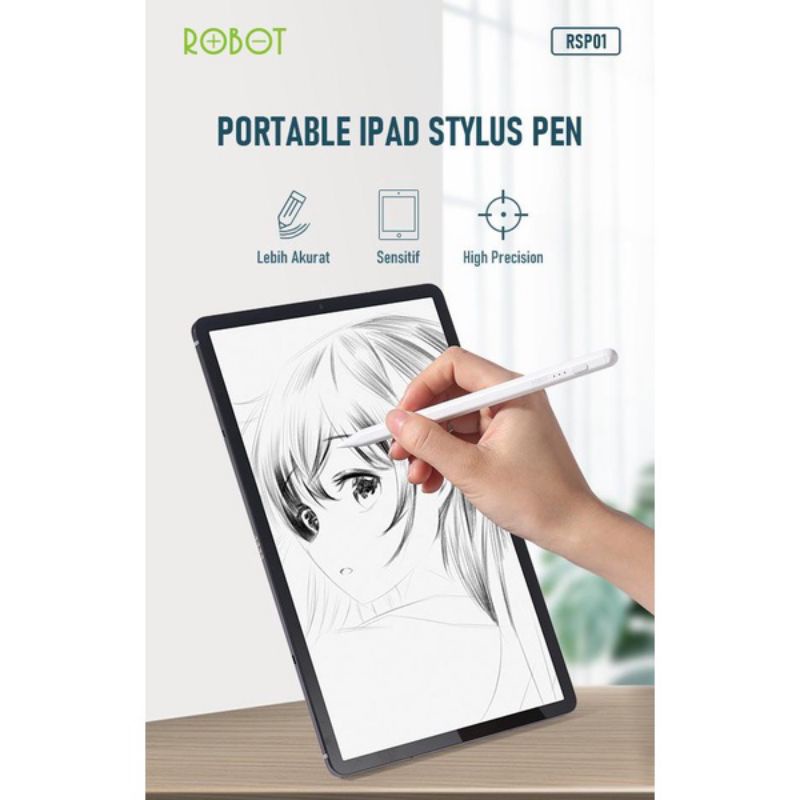 Jual Robot RSP100 Active Stylus Pen Capacitive iPad Mirip Apple Pencil ...