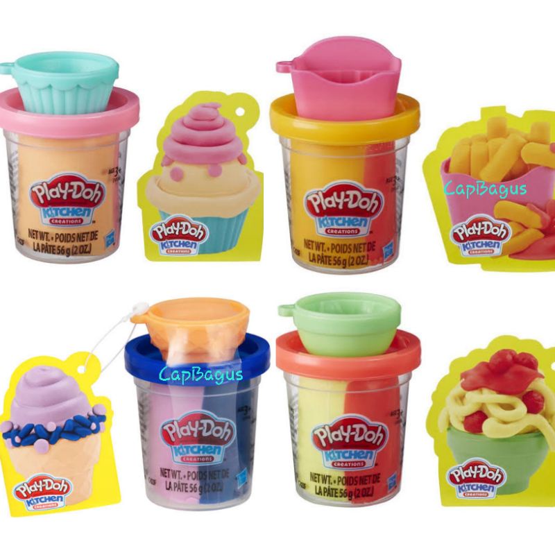Jual Playdoh satuan cap stempel play doh bazar mermaid model terbaru ...