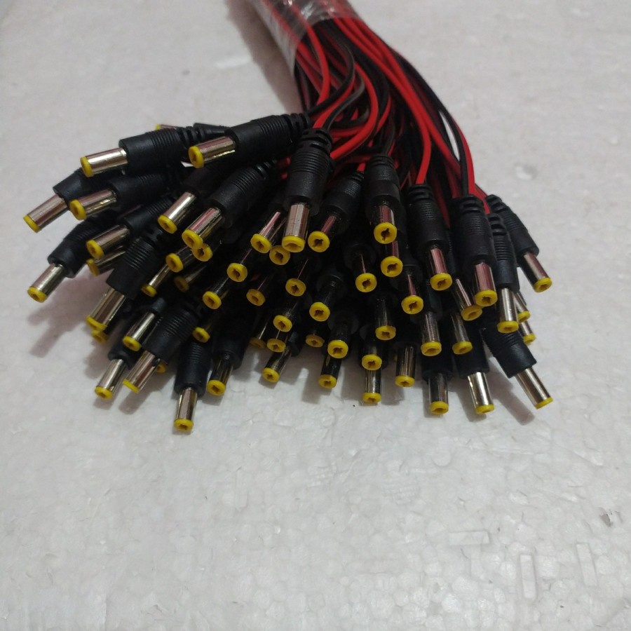 Jual Jack DC MALE Cable / Jack DC Cowok Kabel ( 100Pcs ) | Shopee Indonesia