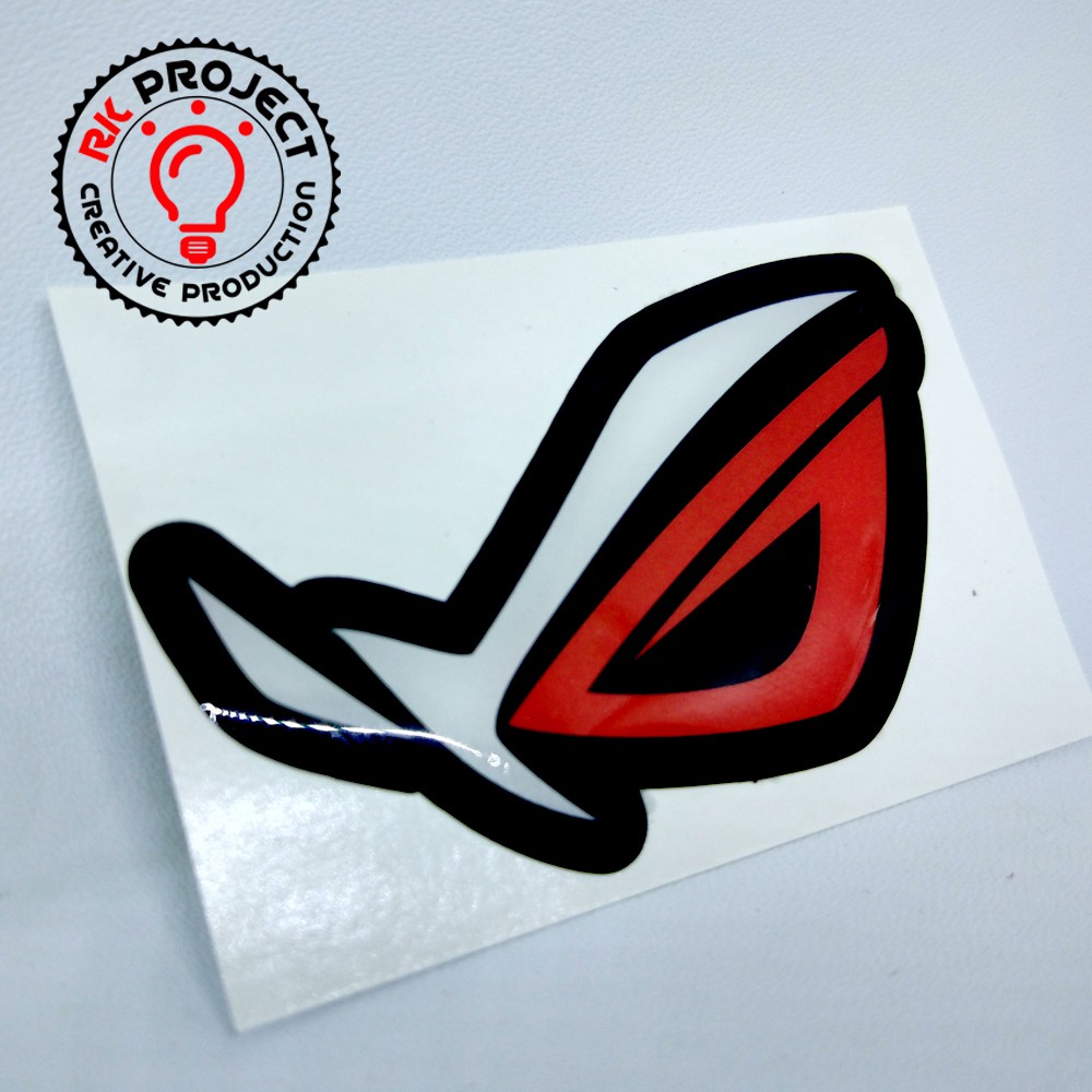 Jual Asus Rog Logo Sticker Timbul Emblem Resin Lentur Shopee Indonesia 0125