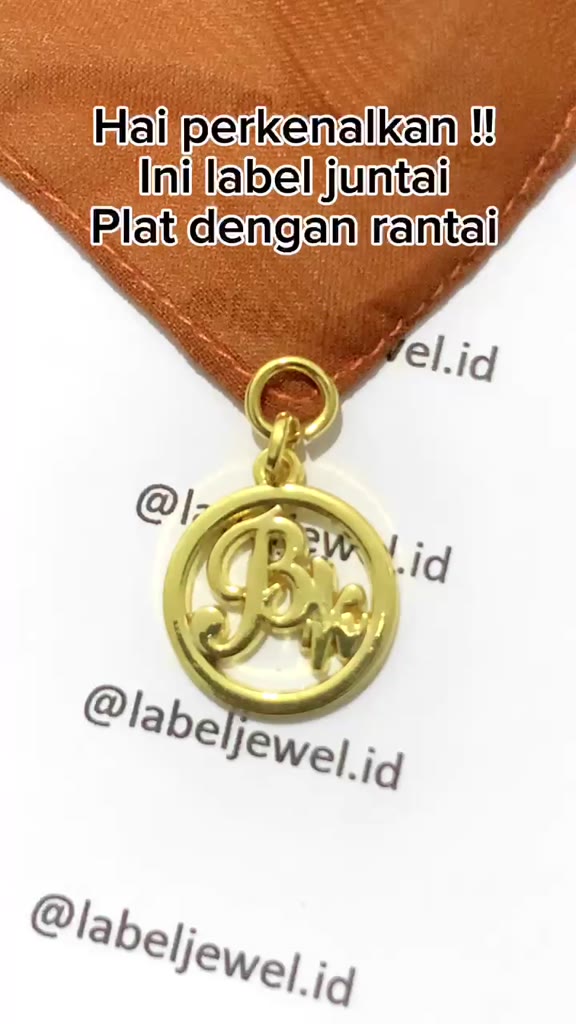 Jual Custom LABEL PLAT GANTUNG HIJAB CUSTOM ALLOY/ LABEL BRAND / MERK ...