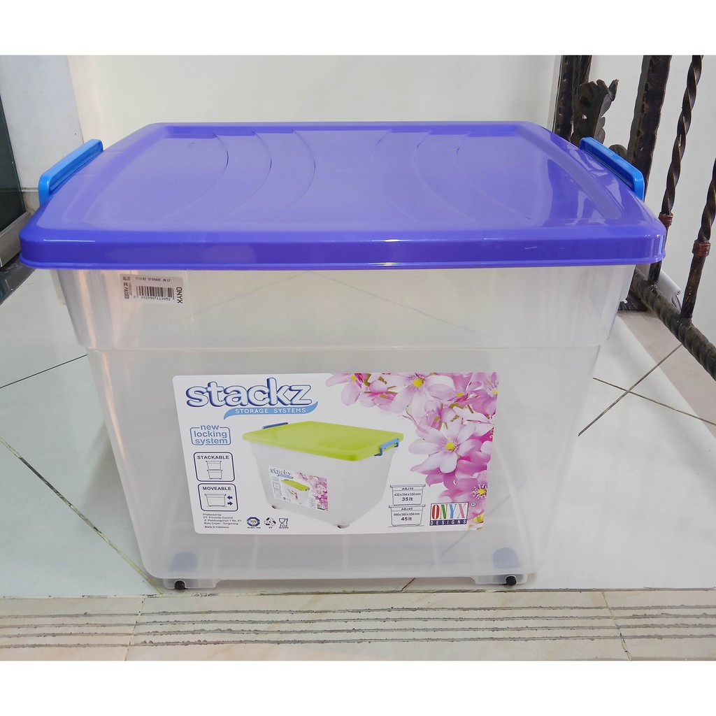 Jual CONTAINER STOREX 35 Ltr (ABJ35) (ONYX) | Shopee Indonesia