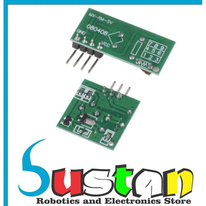 Jual 433Mhz 433 Mhz Rf Module Transmitter Receiver Arduino Raspberry ...