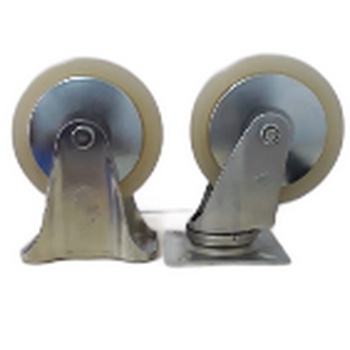 Jual Roda Nylon / Swivel Rigid Caster Wheel Nylon 6 Inch(150mm) Beban ...
