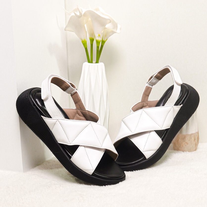 Jual LAPEPA YUK - Sepatu Sandal Wanita Wedges JOVITA ALL COLOR Model ...