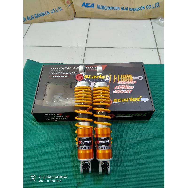 Jual Shock Breaker Belakang Merek Scarlet Tabung Bawah Model Ohlins