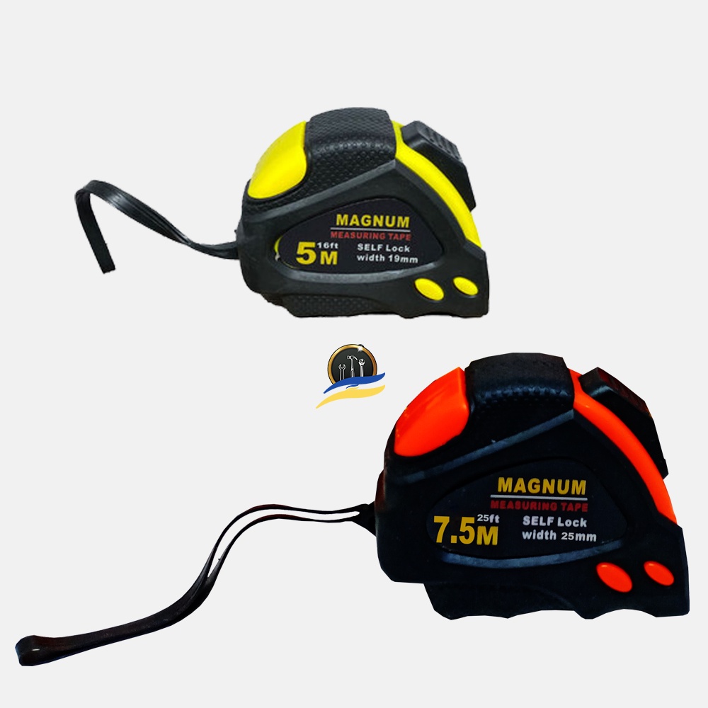 Jual Meteran Autostop 5M 7.5M Meteran Bangunan Autolock Magnum | Shopee ...