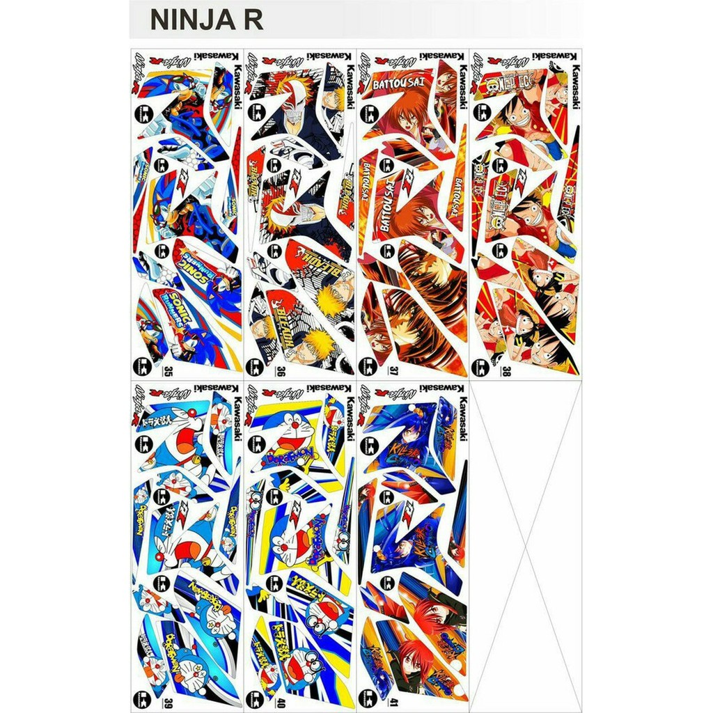 Jual Sticker Striping Ninja R Kartun Terbaik | Shopee Indonesia