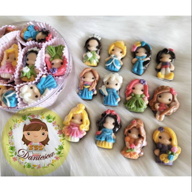 Jual .CTB Coklat karakter disney princess dan aladin lucu unik enak ...