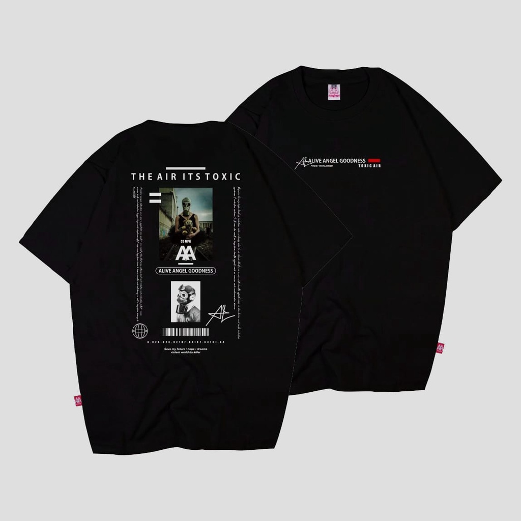 T Zone Actual Word Print Kaos Pria