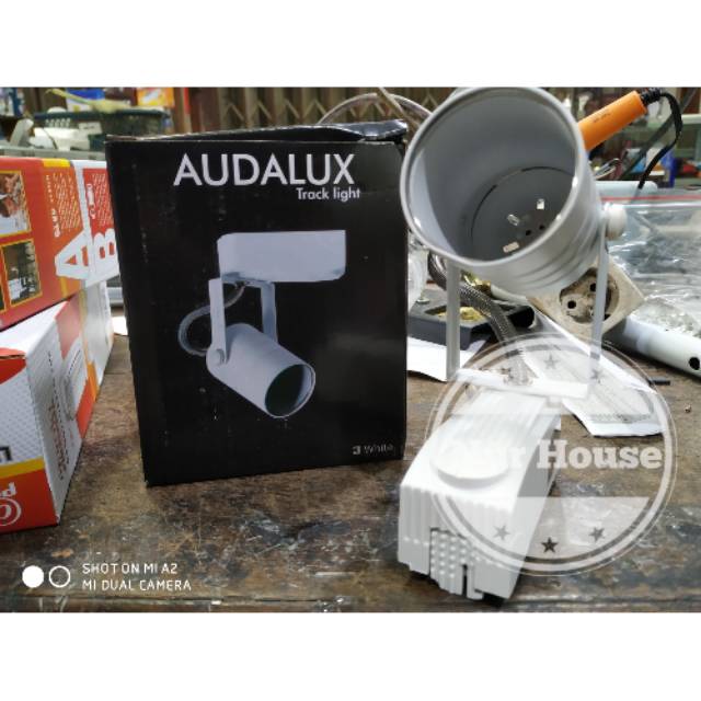 Jual fiting kap lampu sorot rell led track light fiting tusuk MR 16 ...