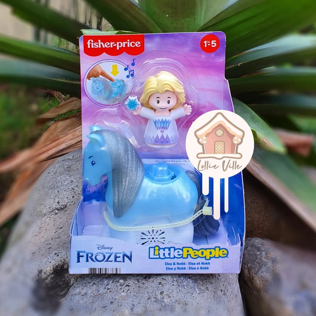 Jual Fisher Price Little People Elsa & Nokk Figure set with Lights