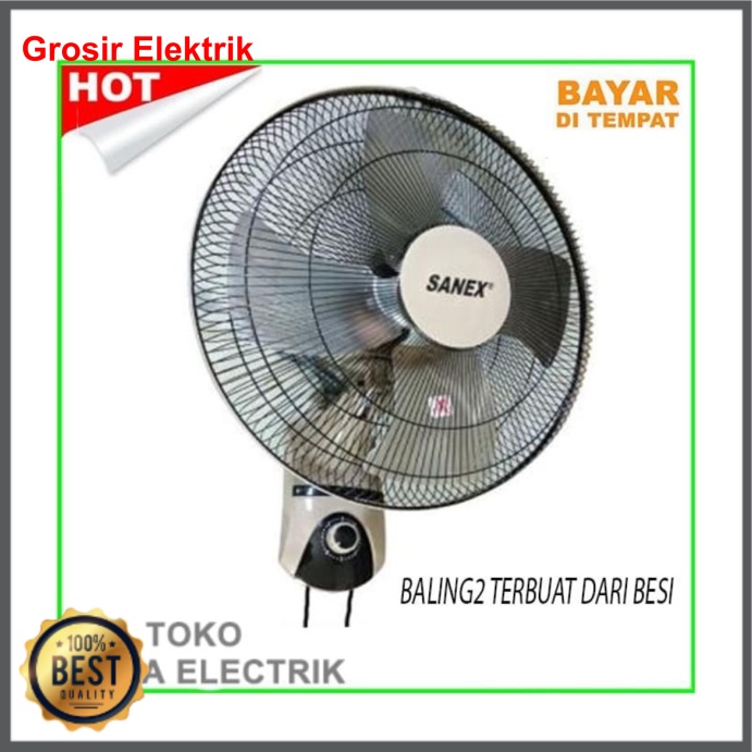 Jual Kipas Angin Dinding Tornado Besi Wall Fan Sanex 18 Inch Wf 1878 Shopee Indonesia 6484