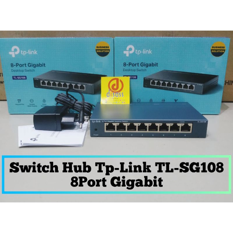 Jual Tp Link Tl Sg Besi Mbps Gigabit Desktop Switch Hub Port Metal Disass Jogja