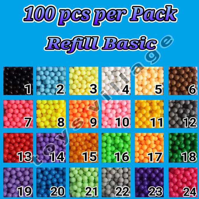 Jual Aquabeads / Aquabead / Aqua Beads / Bead Isi ulang / Refill