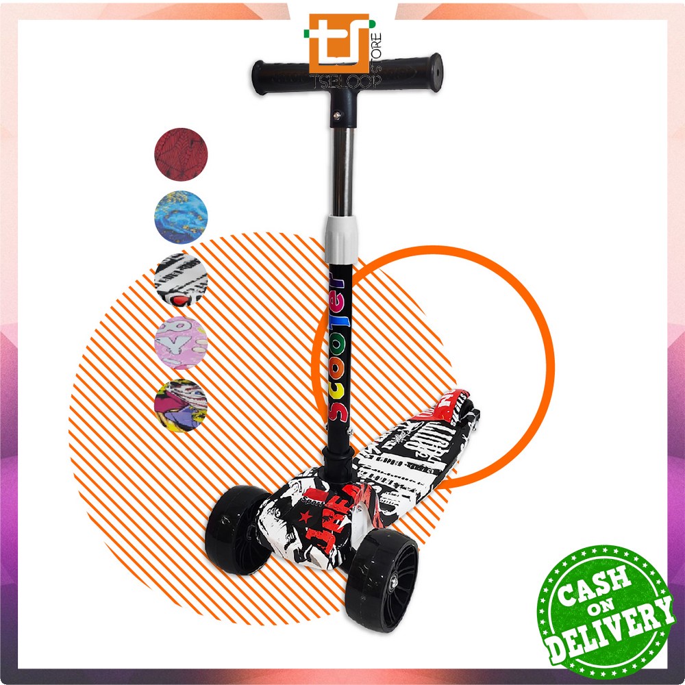 Jual OFM-M252 Mainan Skuter Anak Karakter Scooter Roda 3 Otoped Anak ...