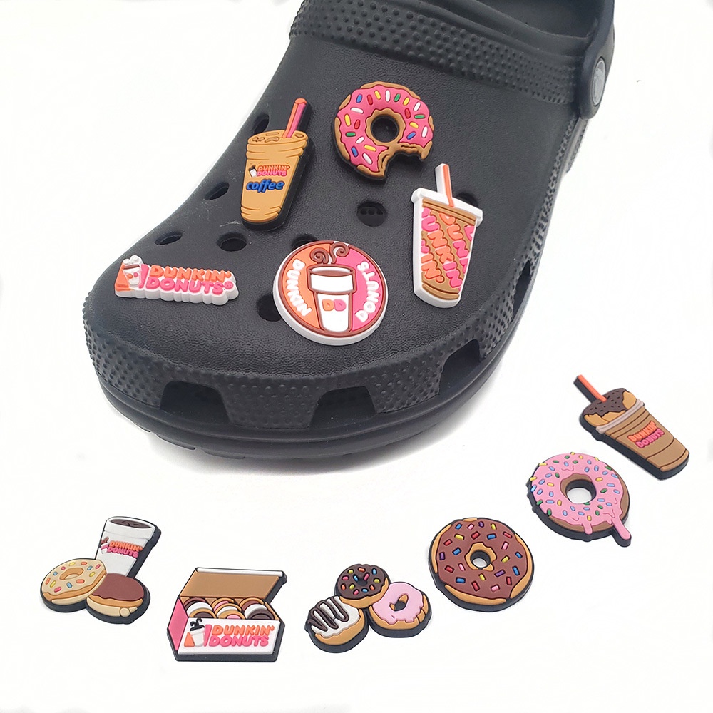Jual 052 Pin Sandal Crocs Jibbitz Dunkin Donuts Lucu Cewek Perempuan