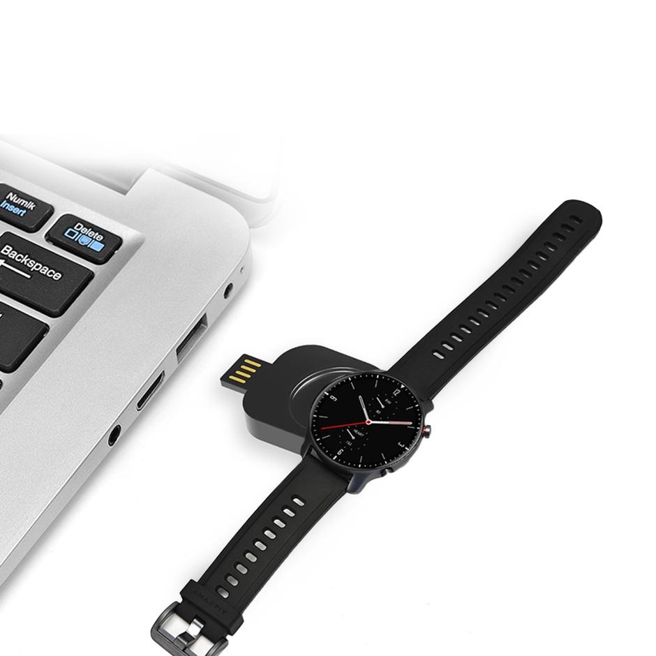 Caricabatterie Per Amazfit GTR 2, GTS 2, Bip U, T-Rex Pro, Pop, Zepp E, Cavo USB 100cm, Base Di Ricarica Con Protezione Da Sovraccarico