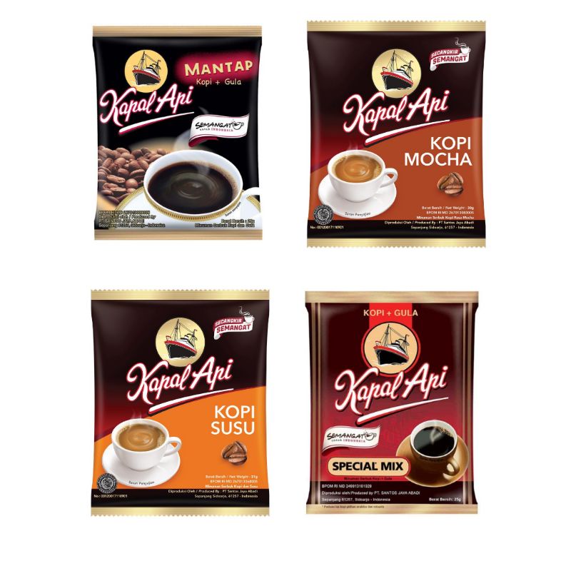 Jual Kapal Api Kopi Bubuk Instant 10 Sachet All Variant | Shopee Indonesia
