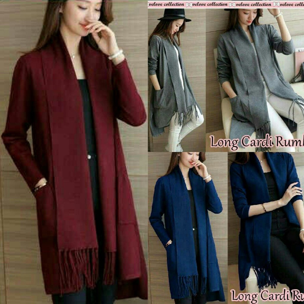 Jual LONG CARDI RUMBAI(dc) | Shopee Indonesia