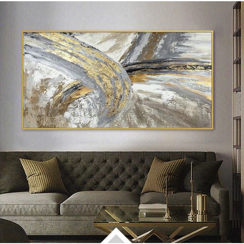 Jual lukisan dinding aesthetic,lukisan modern tekstur | Shopee Indonesia