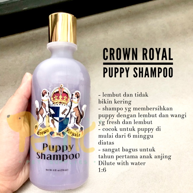 Crown royale hot sale dog shampoo