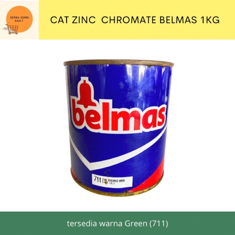Jual Cat dasar besi/menie baja anti karat Belmas Zinc Chromate By Avian 1kg Shopee Indonesia