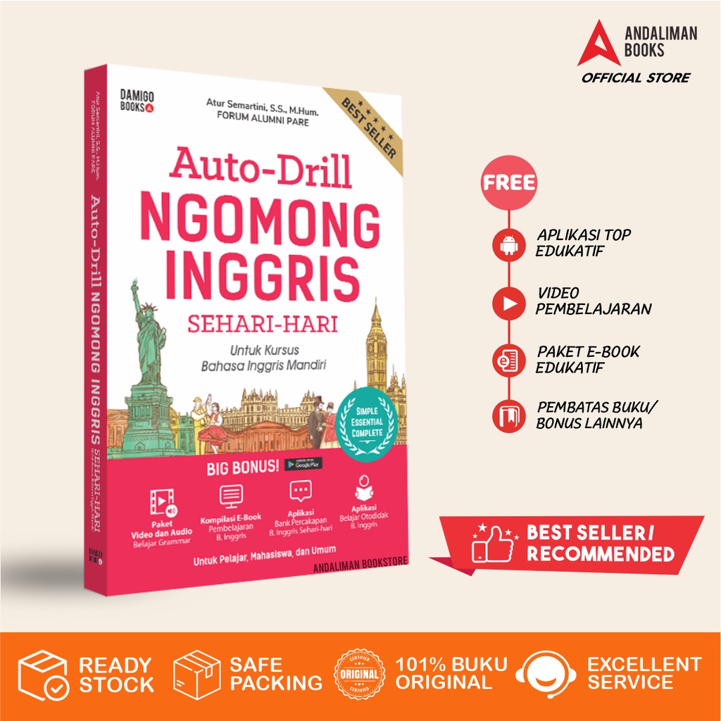 Jual Buku PERCAKAPAN PRAKTIS BAHASA INGGRISAuto Drill Ngomong Inggris