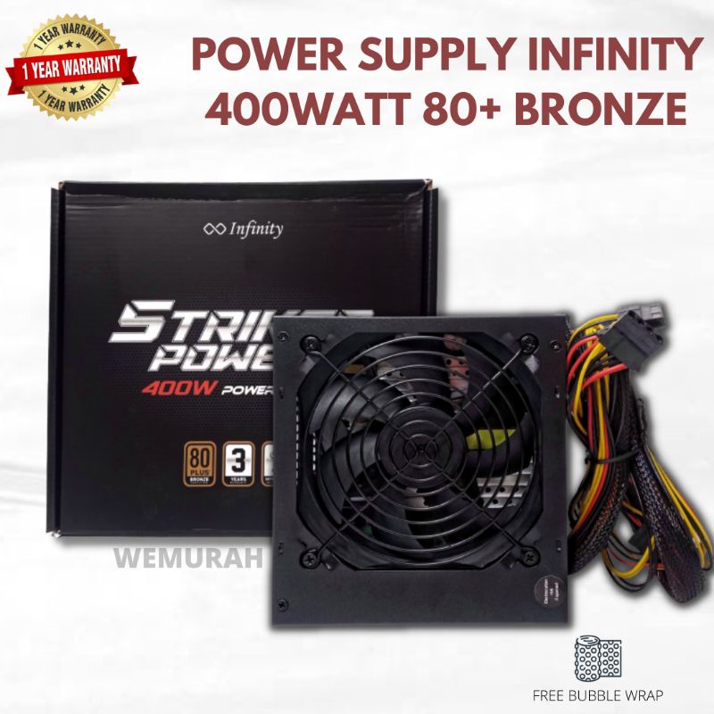Jual PSU 400 Watt 80+ Bronze - Power Supply 400W Gaming -Psu Gaming VGA ...