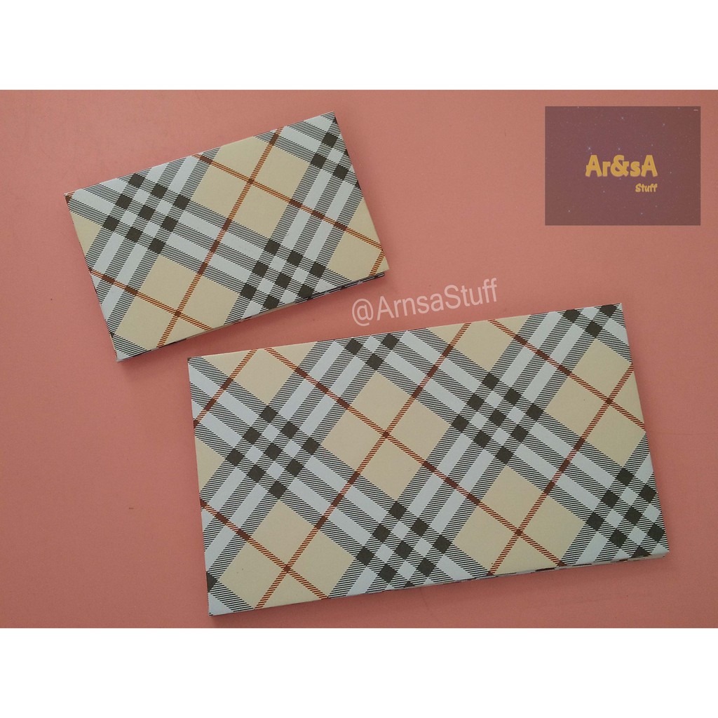 Jual Amplop Motif Kotak Coklat Muda Couple Pack Shopee Indonesia