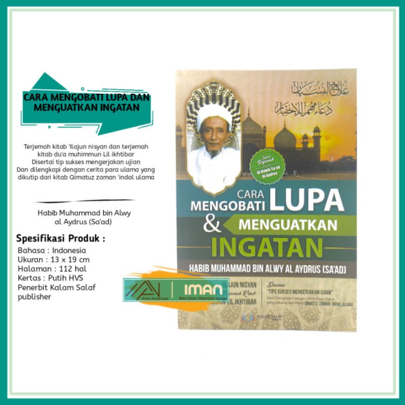 Jual Buku Cara Mengobati Lupa dan Menguatkan Ingatan Habib Muhammad bin ...