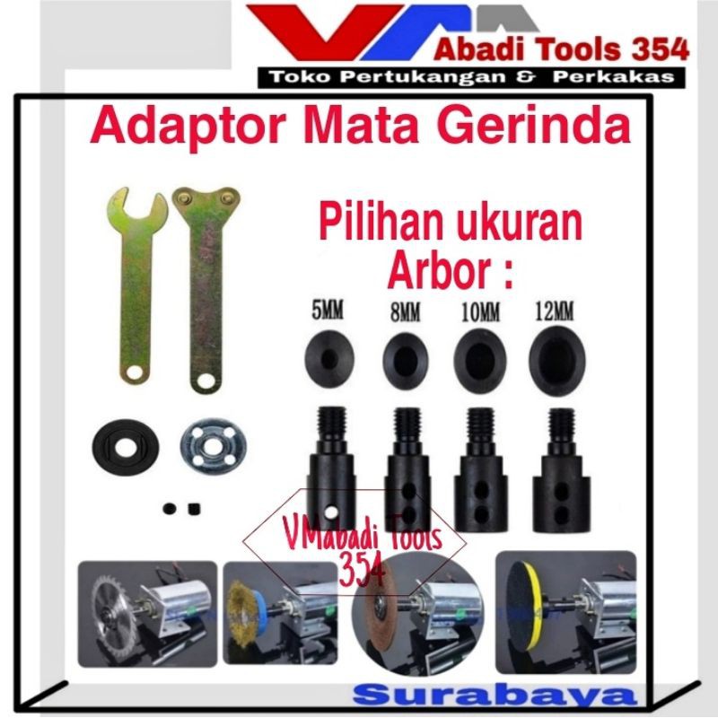 Jual Adaptor Mata Gerinda Mini Dinamo As Mm Mm Konektor Arbor