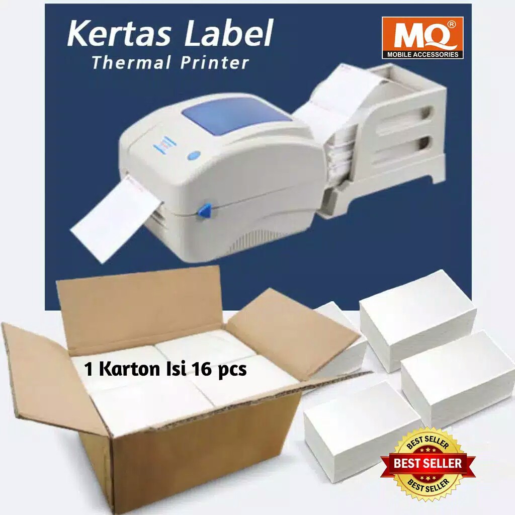 Jual Kertas Thermal Kertas Print Resi Job Thermal Roll Tempel 100x150mm