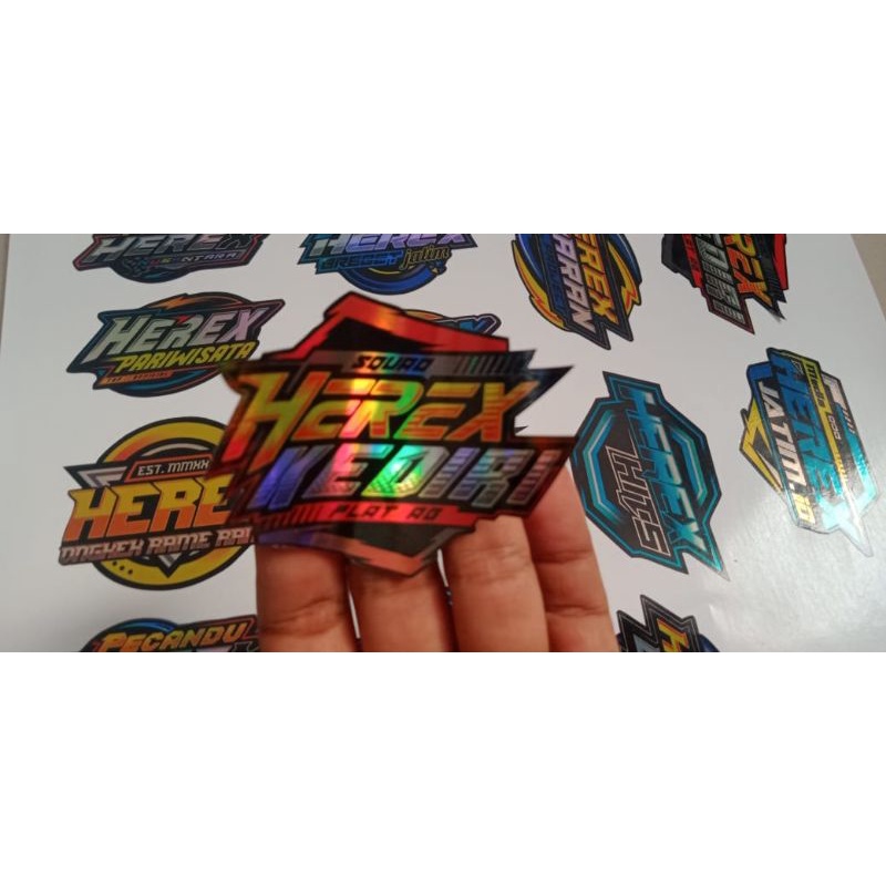 Jual Stiker Herex Hologram Cutting Shopee Indonesia