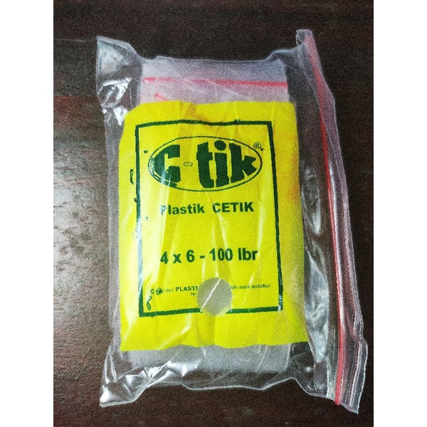 Jual Plastik Klip Ziplock Resleting Cetik C Tik 4x6 5x8 6x10 8x12 10x15