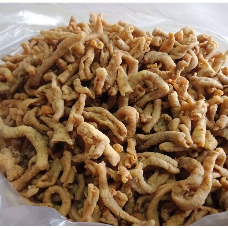 Jual 2kg Keripik Usus Ayam Keripik Usus Keripik Usus Kiloan Cemilan