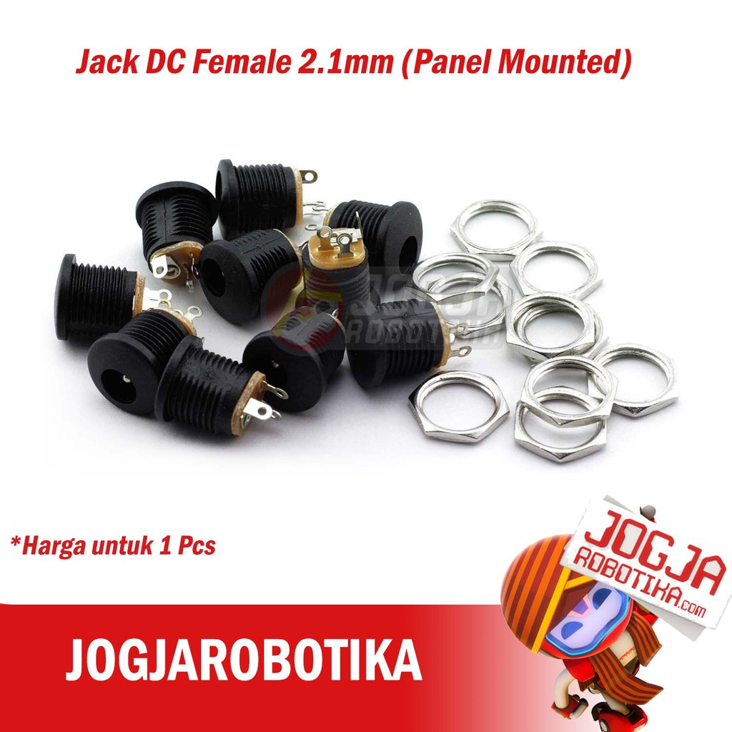Jual Socket DC Power Jack DC 2.1mm Female Panel Box Mount Soket DC ...
