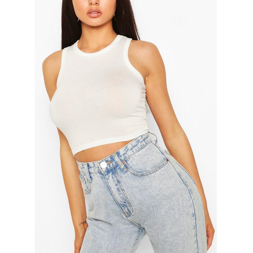 Jual [SH] CT 01 Tank Top Crop Top Kekinian Wanita Inner Outer