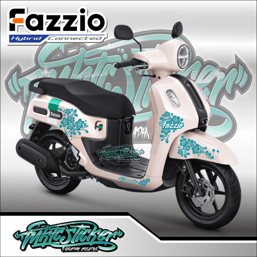 Jual STIKER YAMAHA FAZZIO 125CC UNTUK WARNA MOTOR WARNA putih | Shopee ...