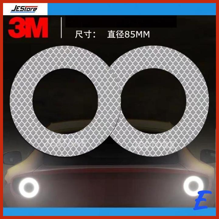 Jual 3M REFLECTIVE STICKER 3M ROUND DONUT 2PC SVR 3M SCOTCHLITE ...
