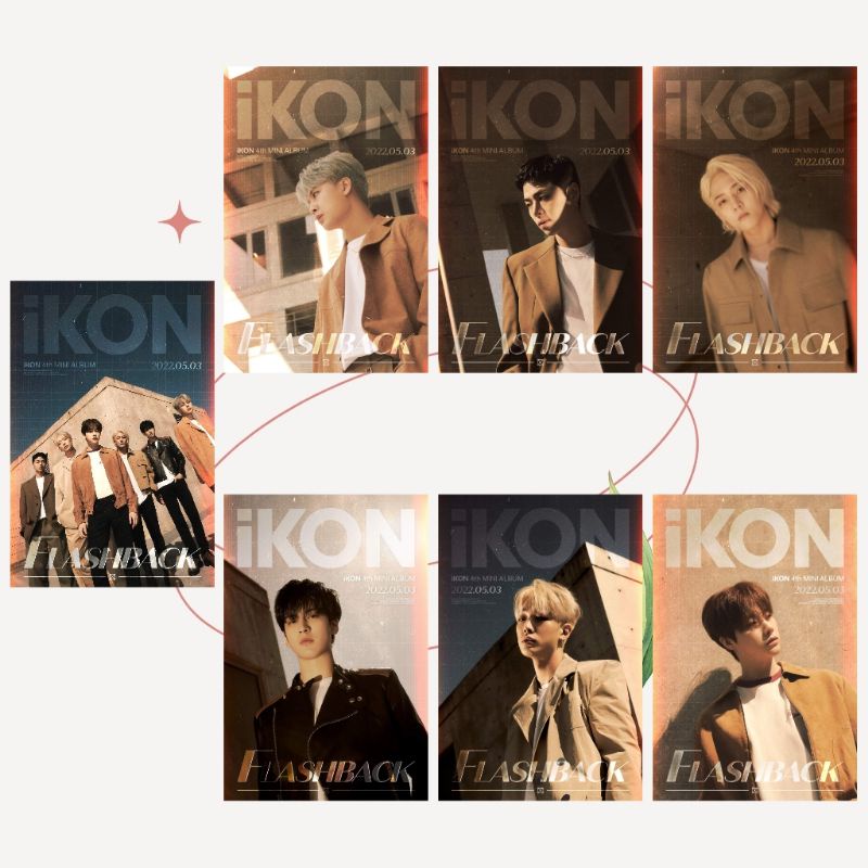 Jual POSTER KPOP - IKON 4th MINI ALBUM [FLASHBACK] | Shopee Indonesia