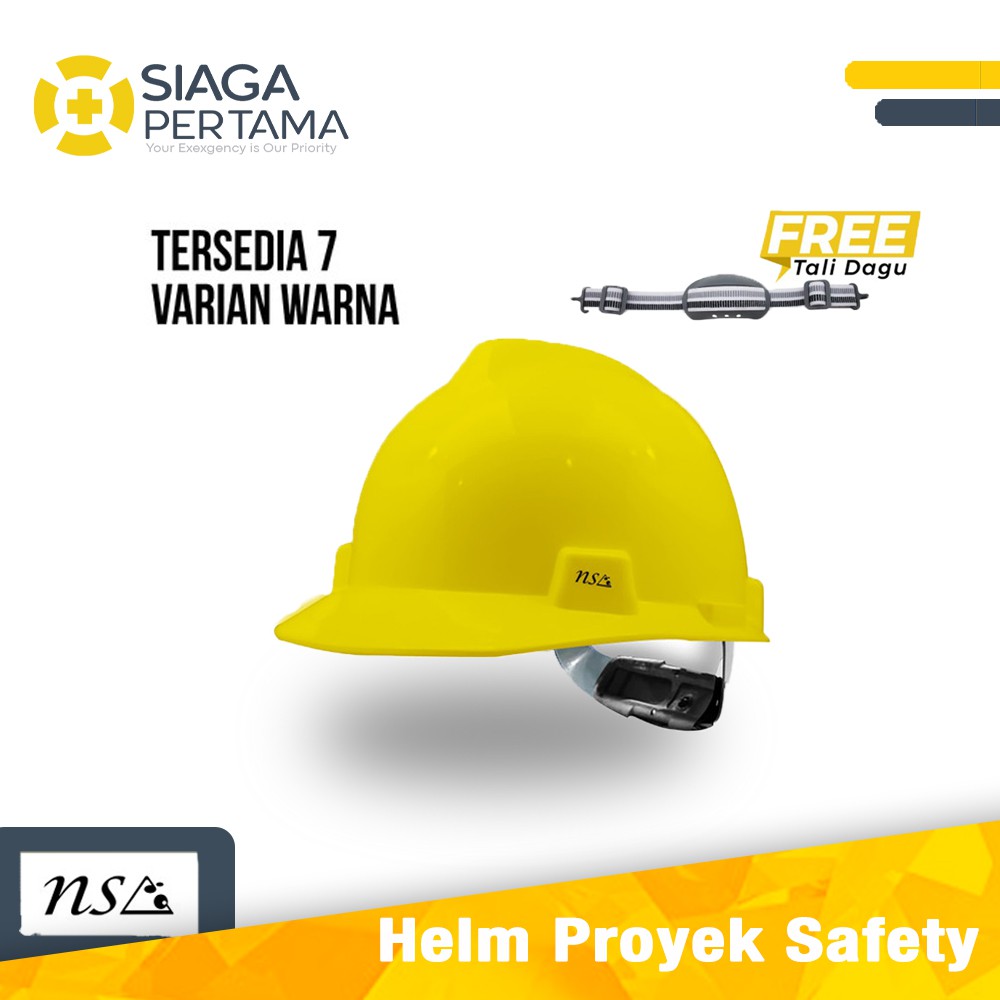 Jual Topi Helm Safety Proyek NSA, Fastrac Putar - SNI | Shopee Indonesia