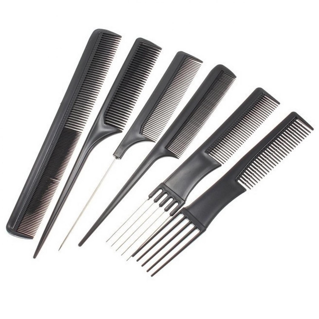 Jual Sisir Rambut 10 Pcs Comb Combination Hair Style Stylish Serbaguna ...