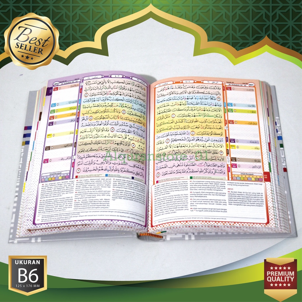 Jual Alquran Hafalan Hafazan B6 - Alquran Hafazan 7 Ukuran B6 ...