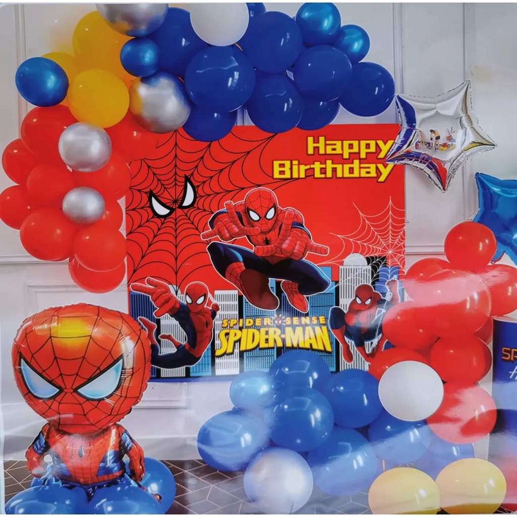 Jual Paket set dekorasi Spiderman Set dekorasi ulang tahun Shopee