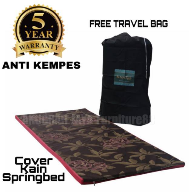 Jual Kasur lipat rebonded kain spring bed uk 80x185x4cm | Shopee Indonesia