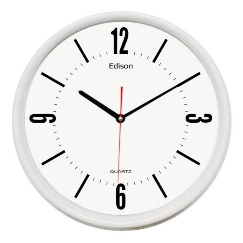 Jual Jam Dinding Edison EDW 365 B1 Diameter 360mm 36cm | Shopee Indonesia