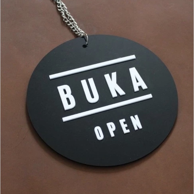 Jual SIGN BUKA TUTUP AKRILIK | SIGN BUKA TUTUP ACRYLIC | OPEN CLOSE ...