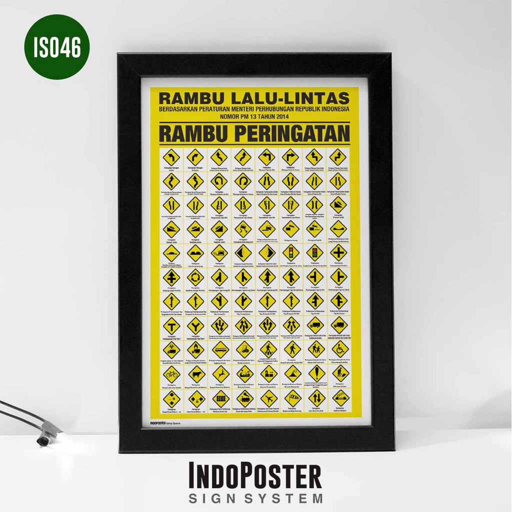 Jual Poster K3 Keselamatan Kerja Safety Rambu Lalu-lintas PM13 2014 ...