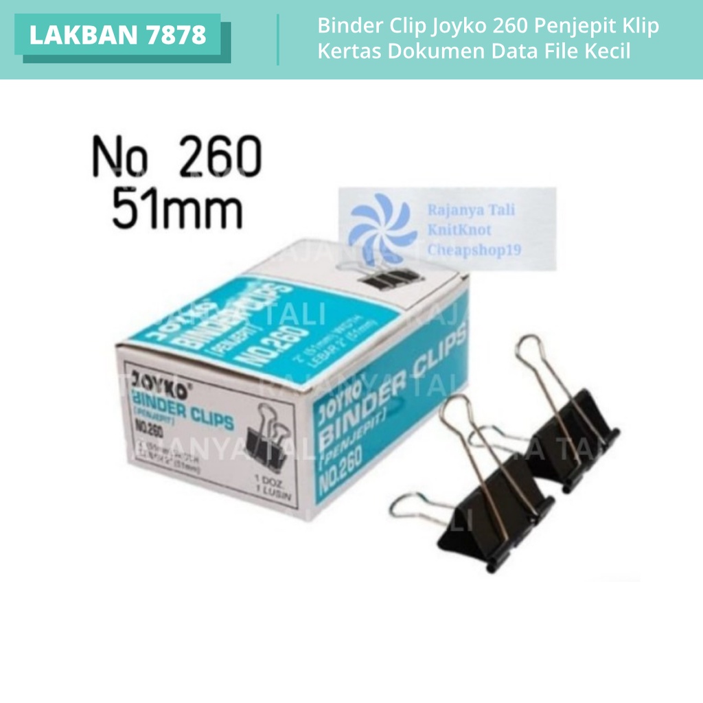 Jual Binder Clip 12pcs Joyko260Penjepit Klip Kertas Dokumen Data File ...